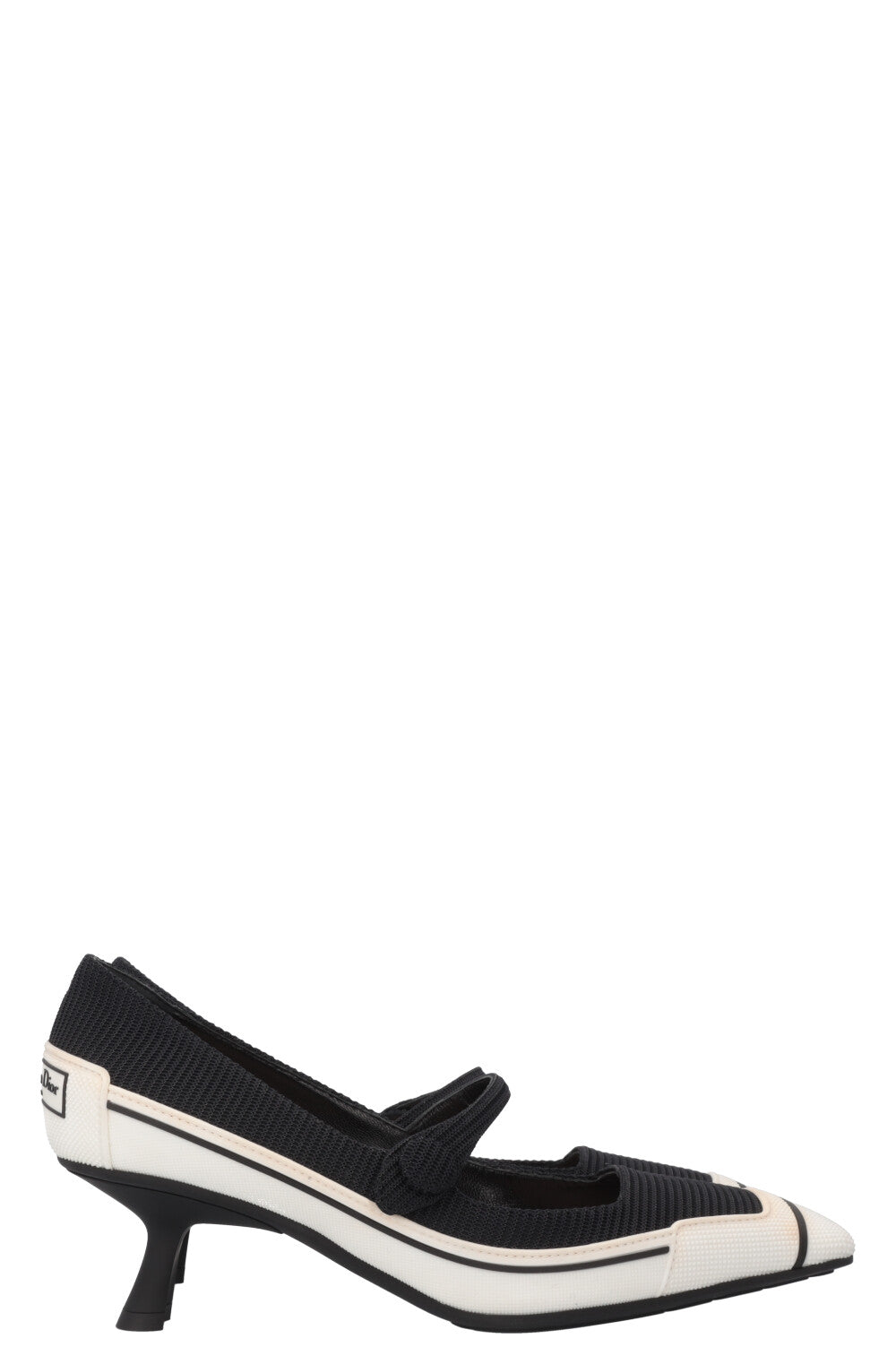 CHRISTIAN DIOR Mot Heels Black White