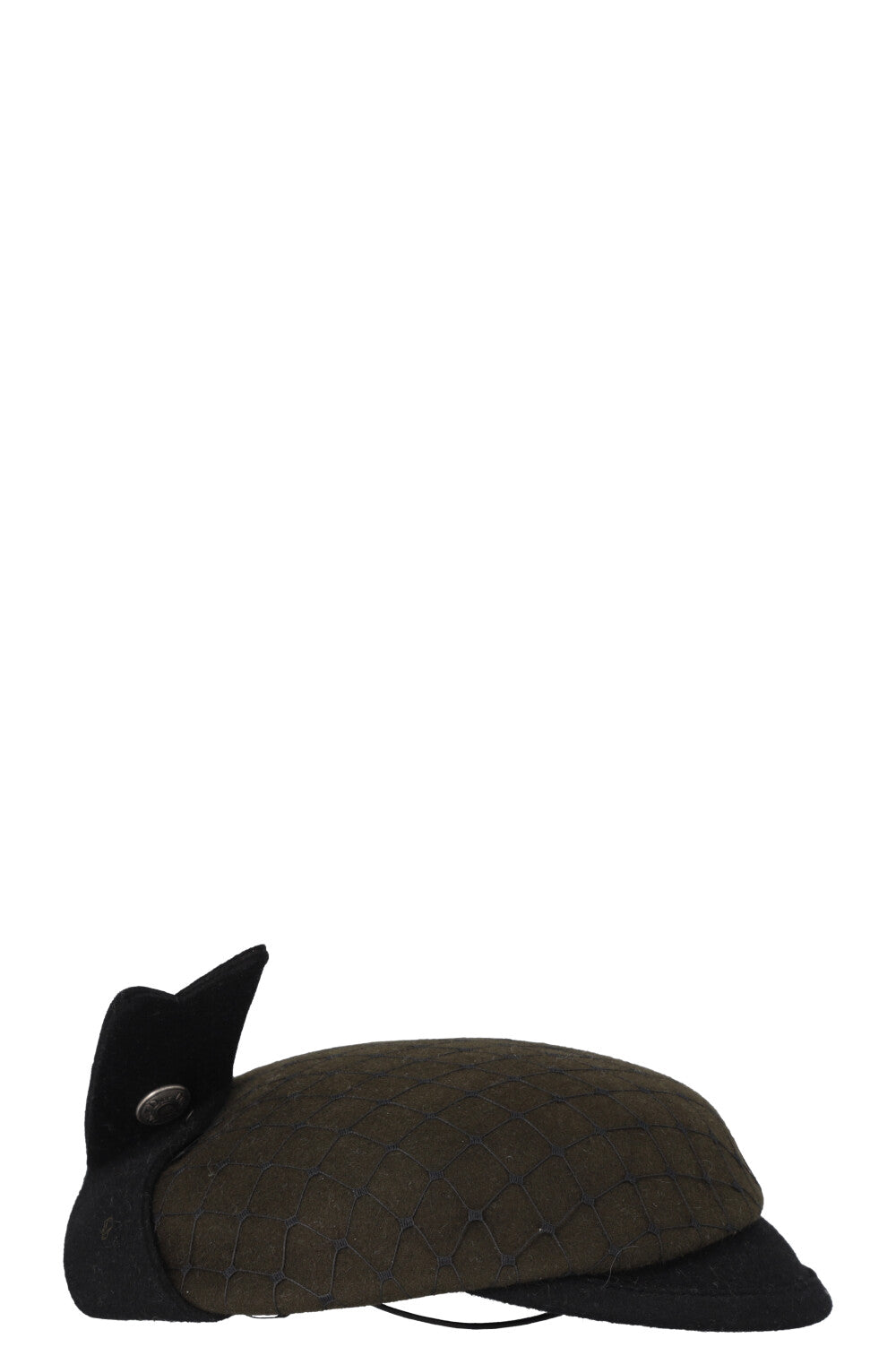 CHRISTIAN DIOR 1999 Communiste Micro Hat Wool Green