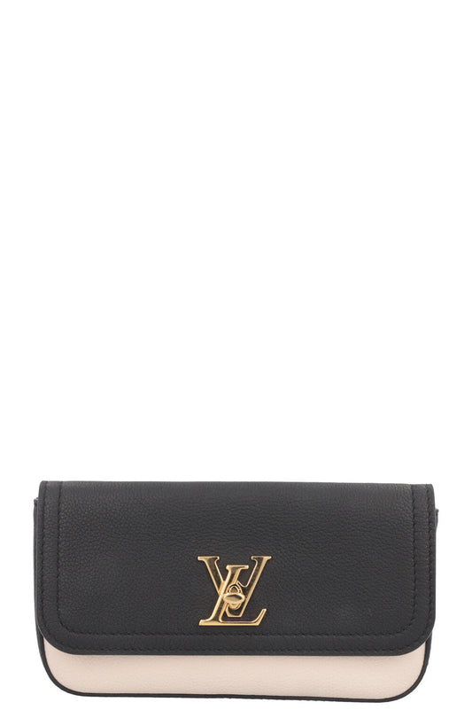LOUIS VUITTON Lockme Pouch Black Ivory