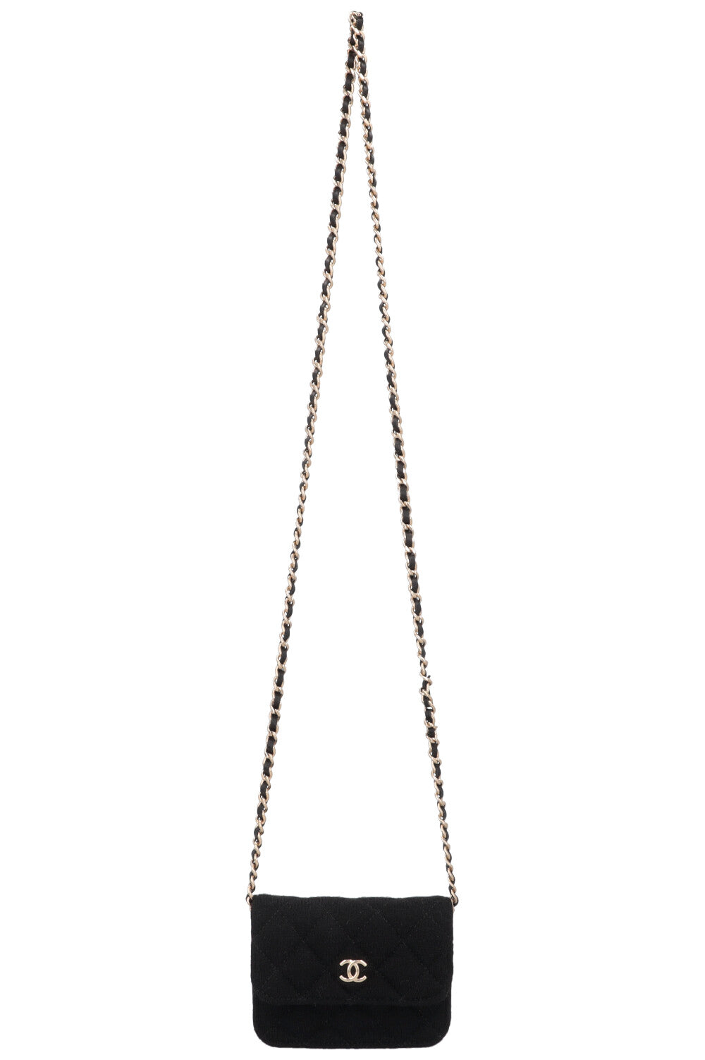 CHANEL Micro Flap Bag Black