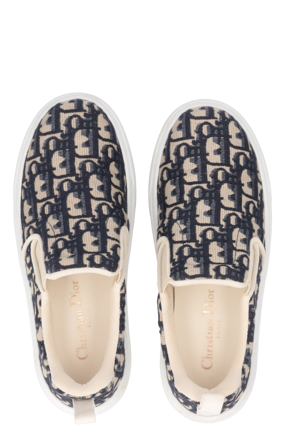 CHRISTIAN DIOR Solar Slip-On Sneakers Oblique Blue