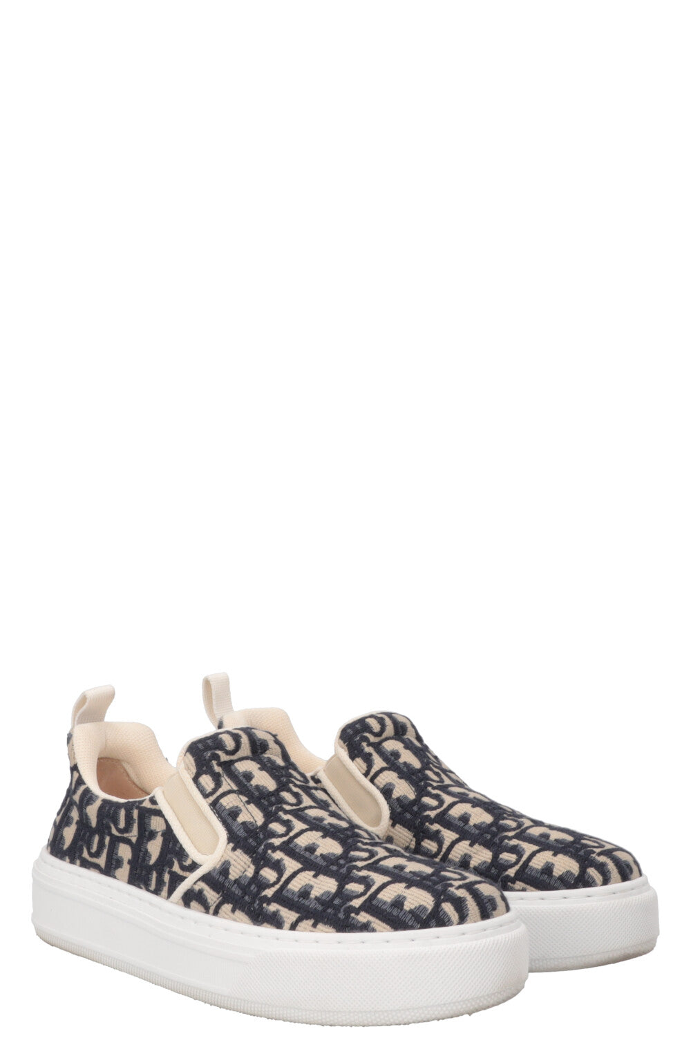 CHRISTIAN DIOR Solar Slip-On Sneakers Oblique Blue
