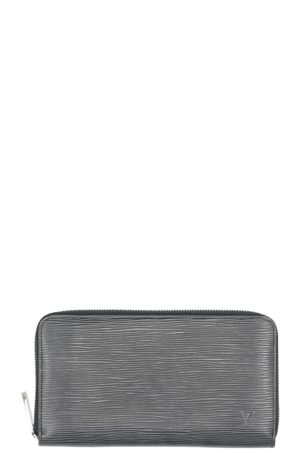LOUIS VUITTON Long Zip Wallet Black Epi
