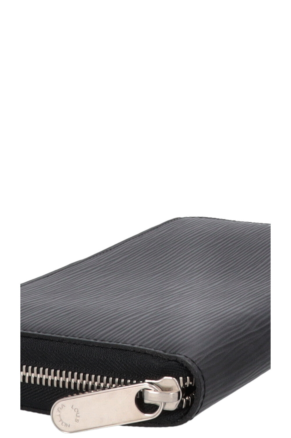LOUIS VUITTON Long Zip Wallet Black Epi