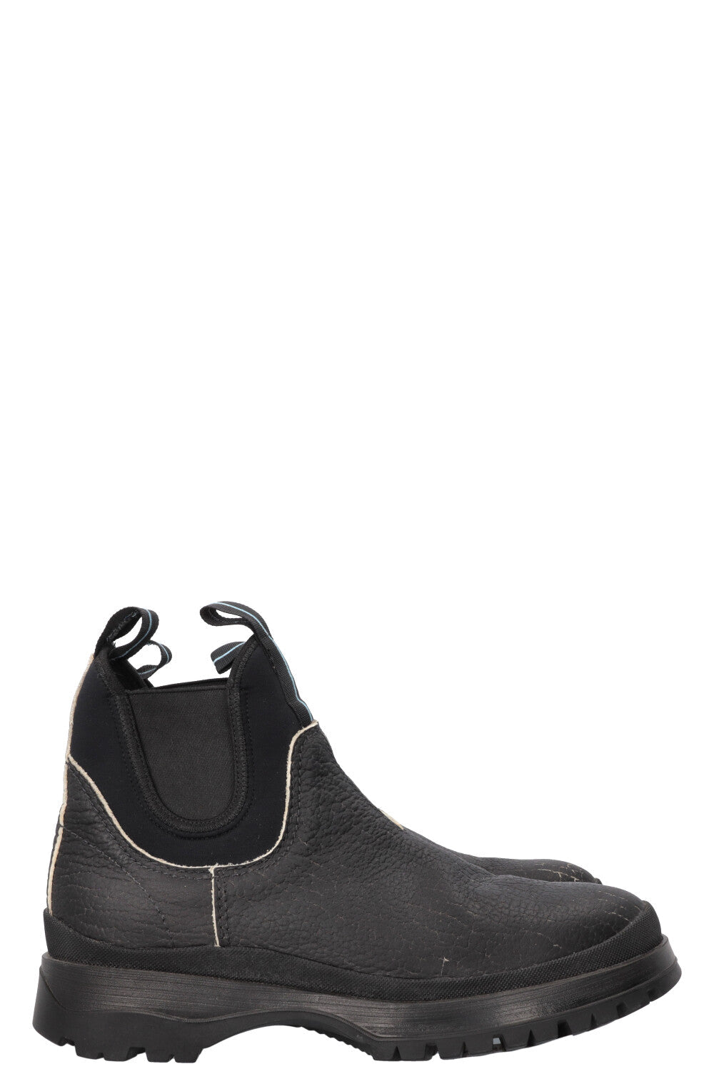 PRADA Distressed Boots Black