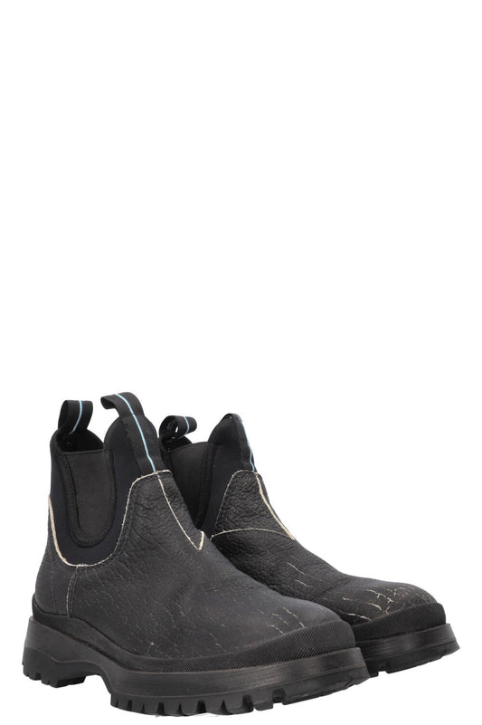 PRADA Distressed Boots Black