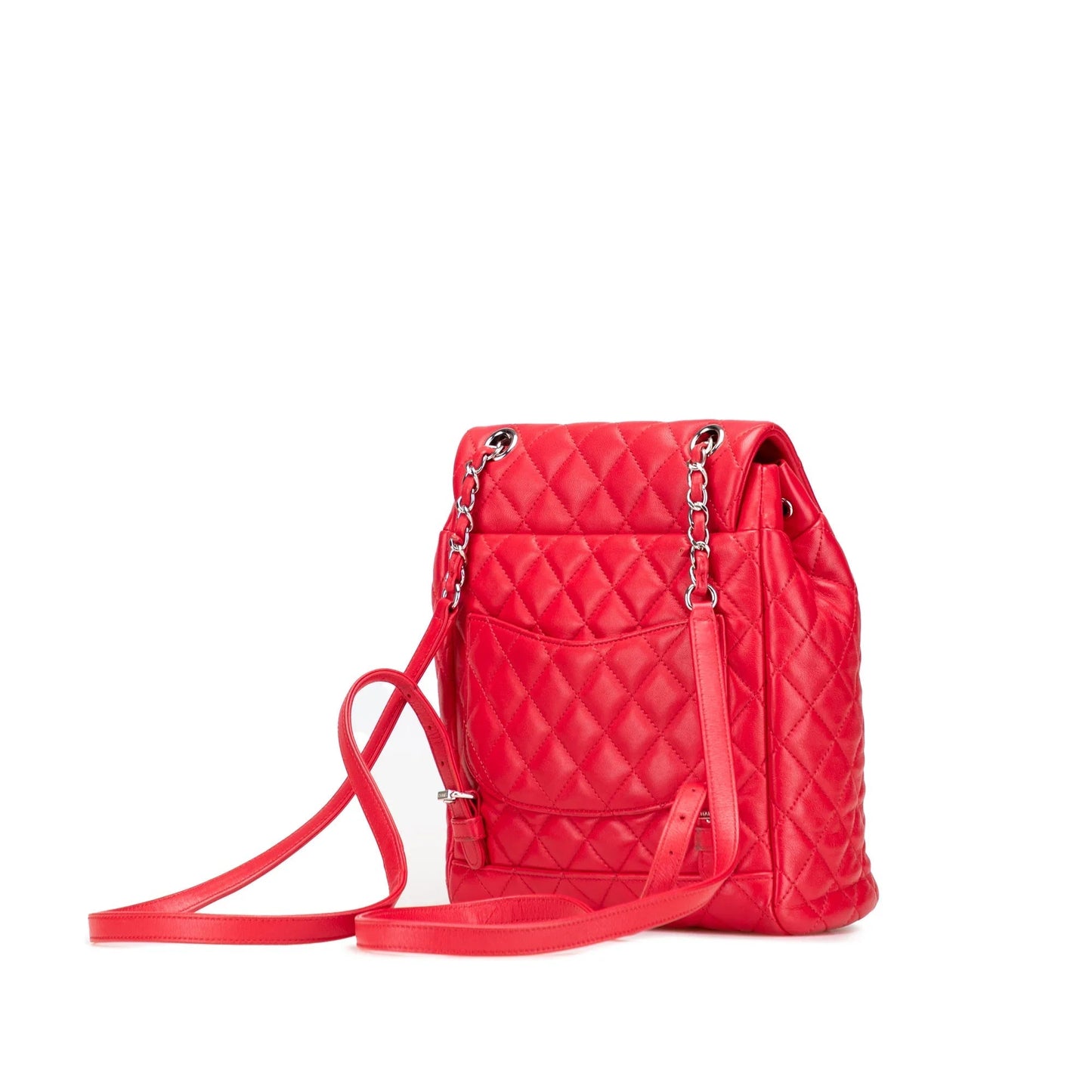 Red Chanel Small Lambskin Urban Spirit Backpack