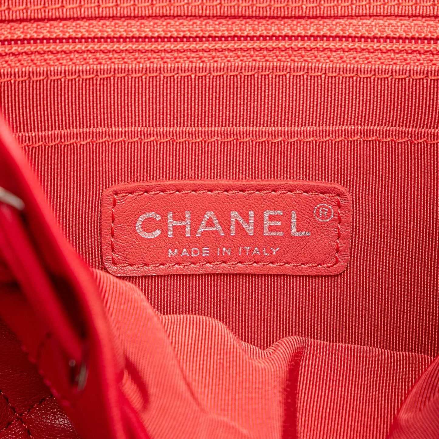 Red Chanel Small Lambskin Urban Spirit Backpack
