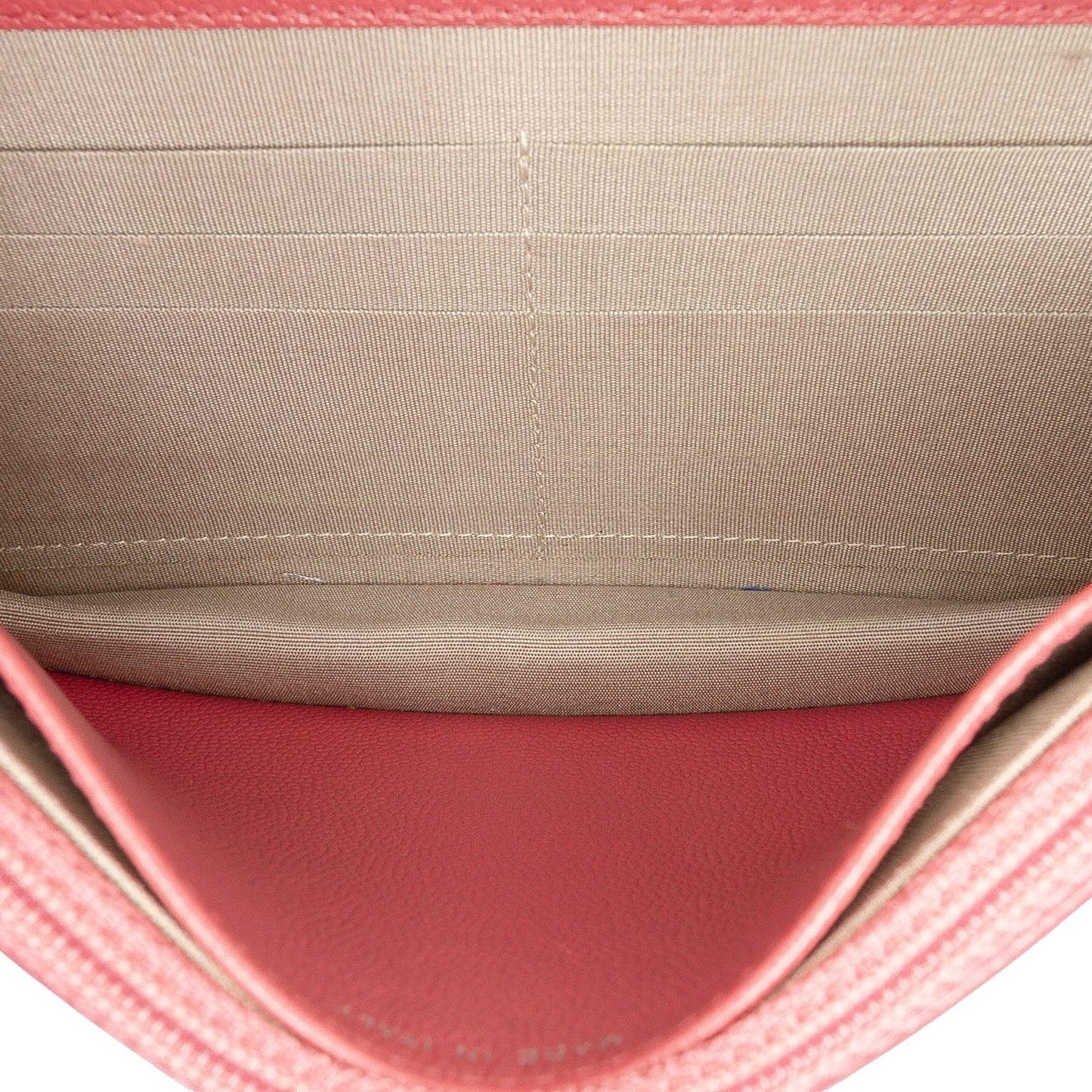 Red Chanel CC Caviar Sevruga Wallet On Chain Crossbody Bag