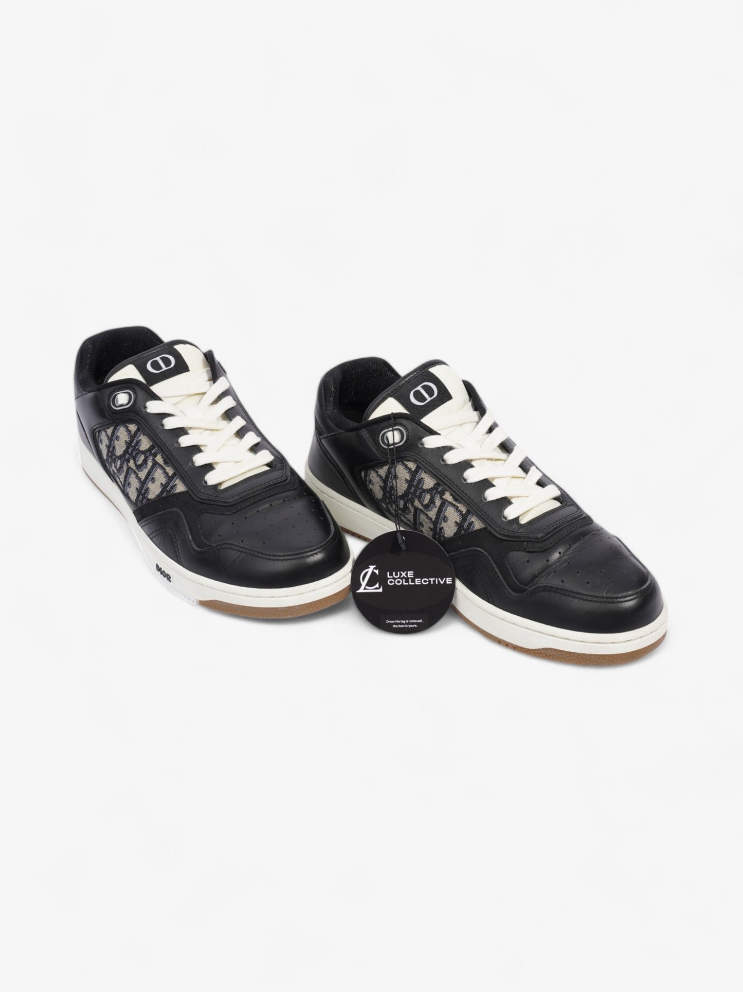 Christian Dior B27 Black / White / Beige Leather EU 42 UK 8