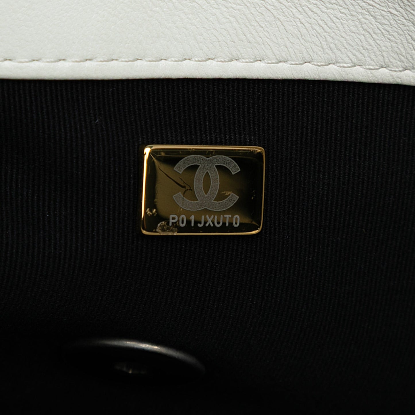 White Chanel Large Lambskin 19 Flap Satchel