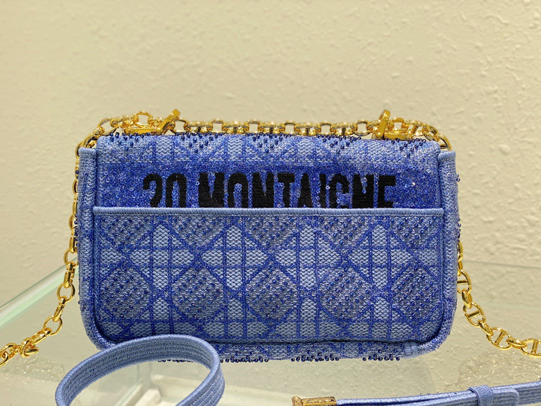 Top Quality MeTop Qualityum Caro Bag Blue, For Women, Womens Handbags 25.5cm/10in CD