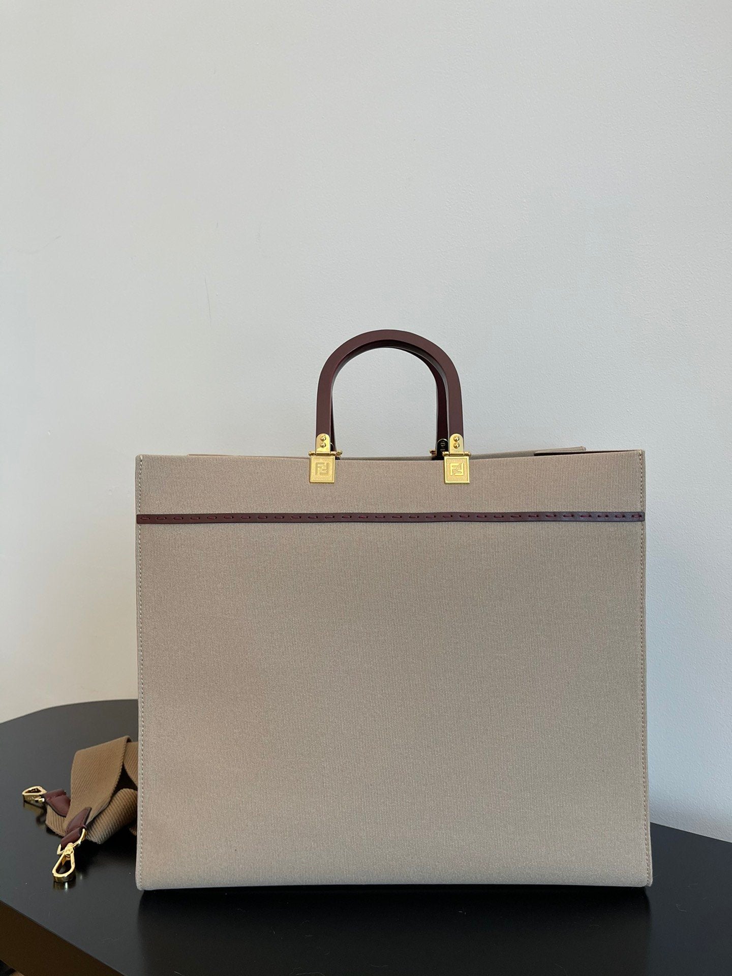 Top QualityTop Quality Sunshine Large Tote Bag Beige For Women, Women’s Handbags, Shoulder Bags 15.7in/40cm FF 8BH372