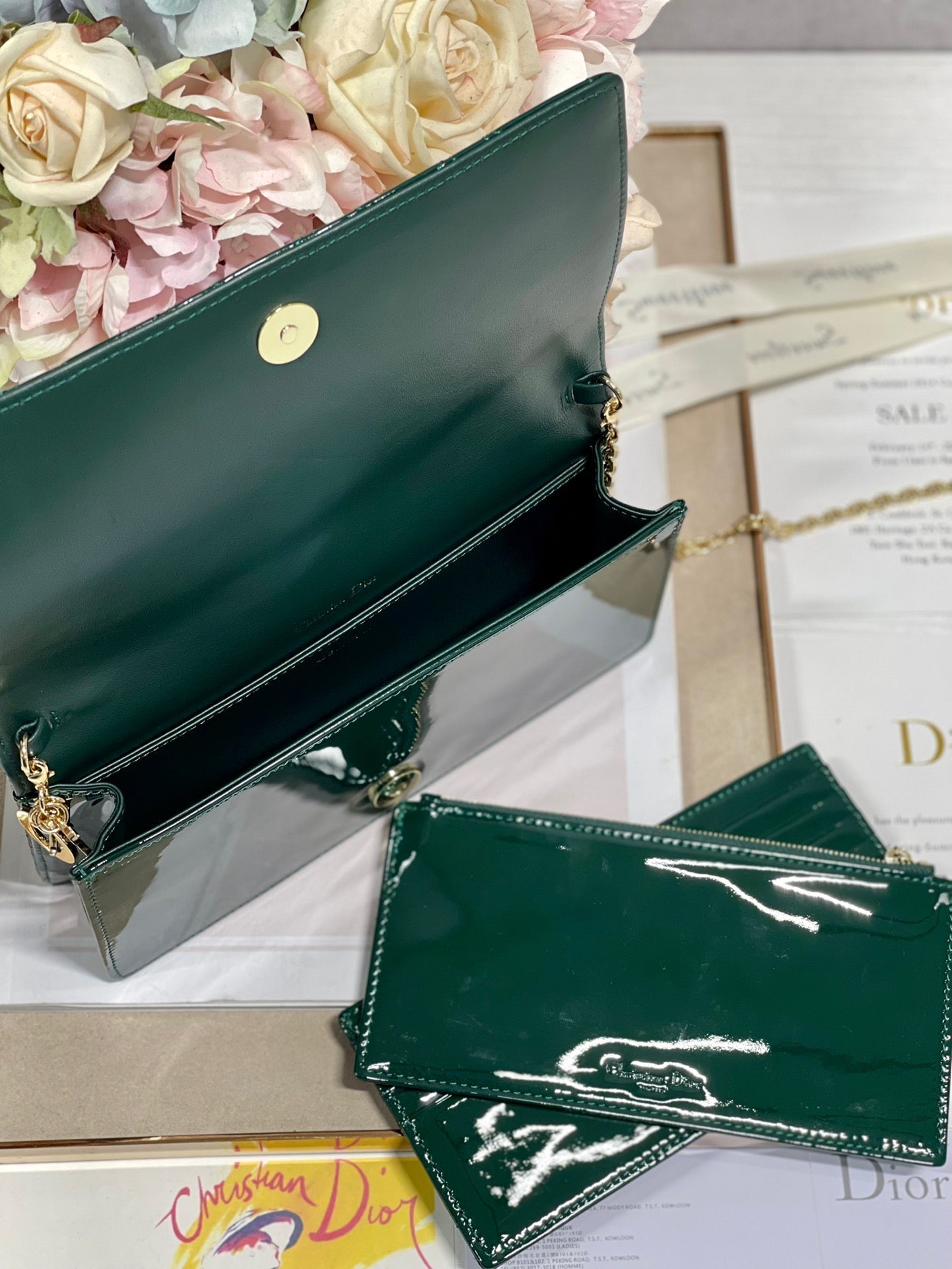 Top Quality Lady Pouch Green, For Women, Womens Handbags 8.5in/21.5cm CD
