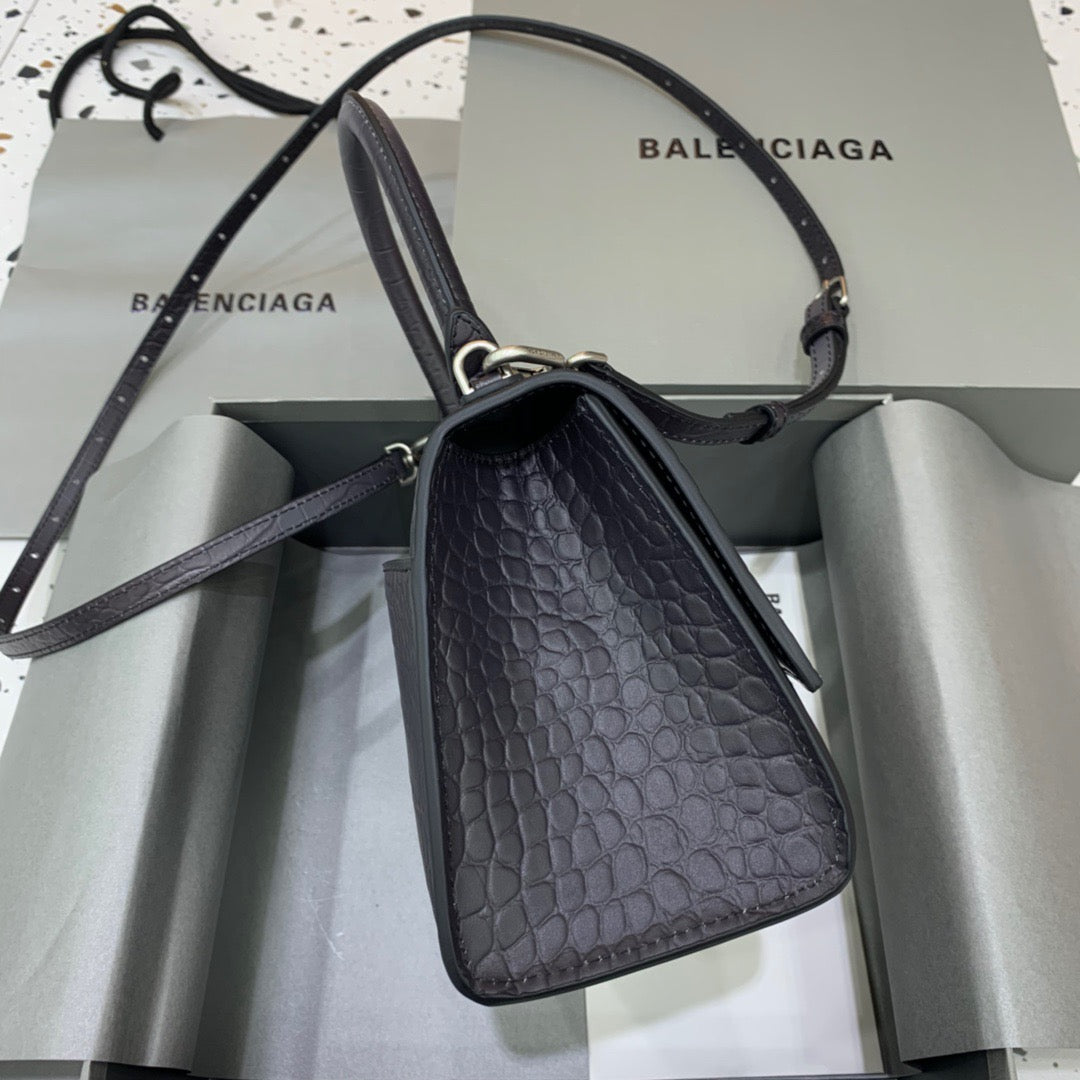 Top Quality Hourglass Small Handbag In Dark Grey, For Women,  Bags 9in/23cm 5935462107U1309