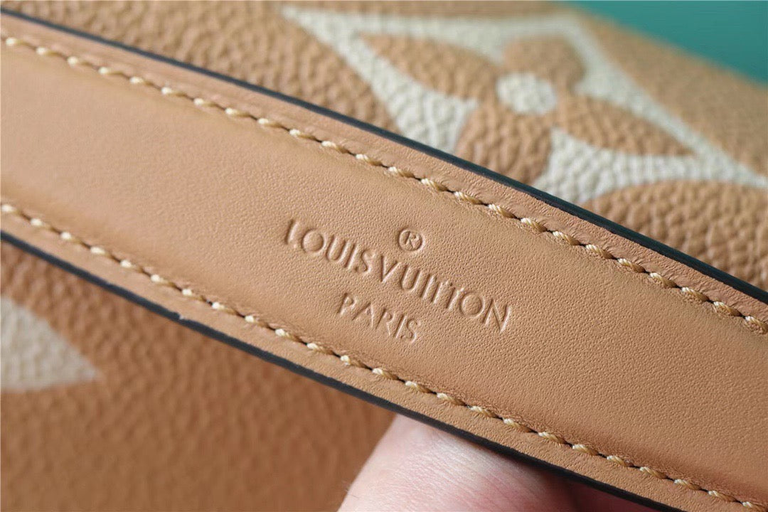 Top Quality Pochette Metis Monogram Empreinte Arizona Brown / Creme Beige For Women,  Shoulder And Crossbody Bags 9.8n/25cm Top Quality M46018