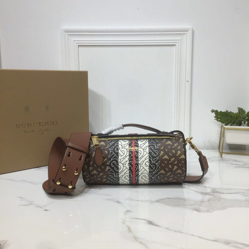 Top Quality The Monogram Stripe E-canvas Barrel Bag For Women, Bags 8.3in/21cm