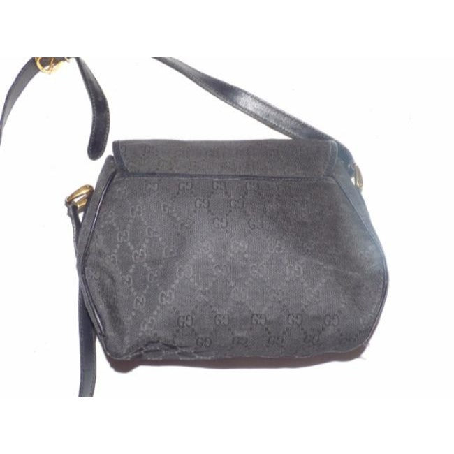 Gucci   Black Large G Logo Leather Hobo Bag