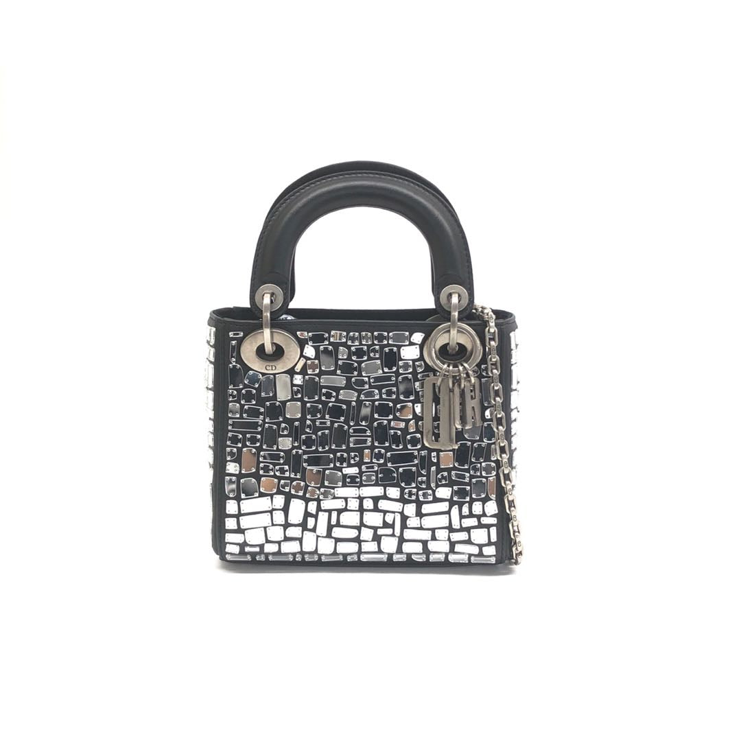 Dior Lady Dior Mosaic Embroidered Smooth Calfskin 2way Bag