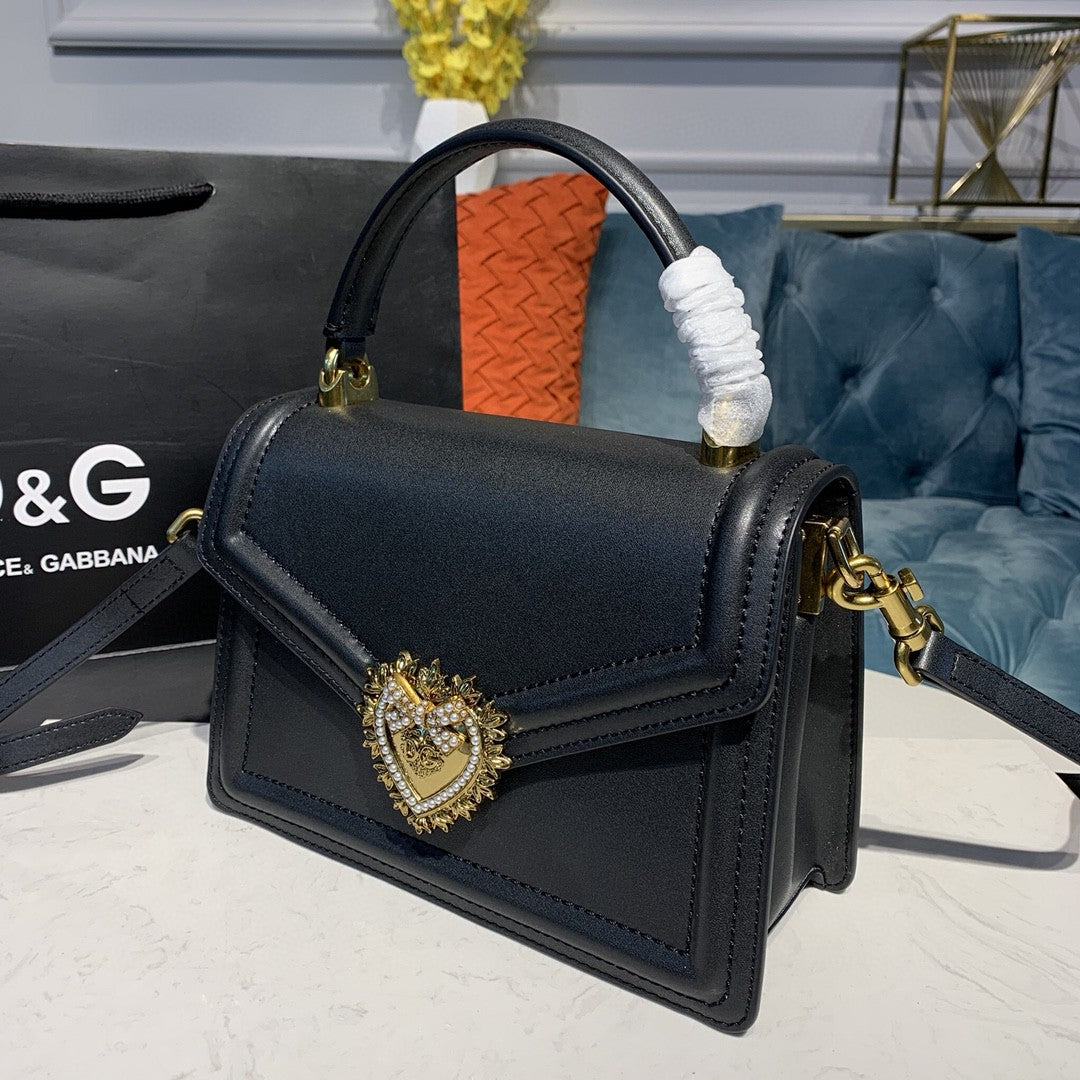 Top Quality Medium Devotion Bag Black For Women 9.5in/24cm