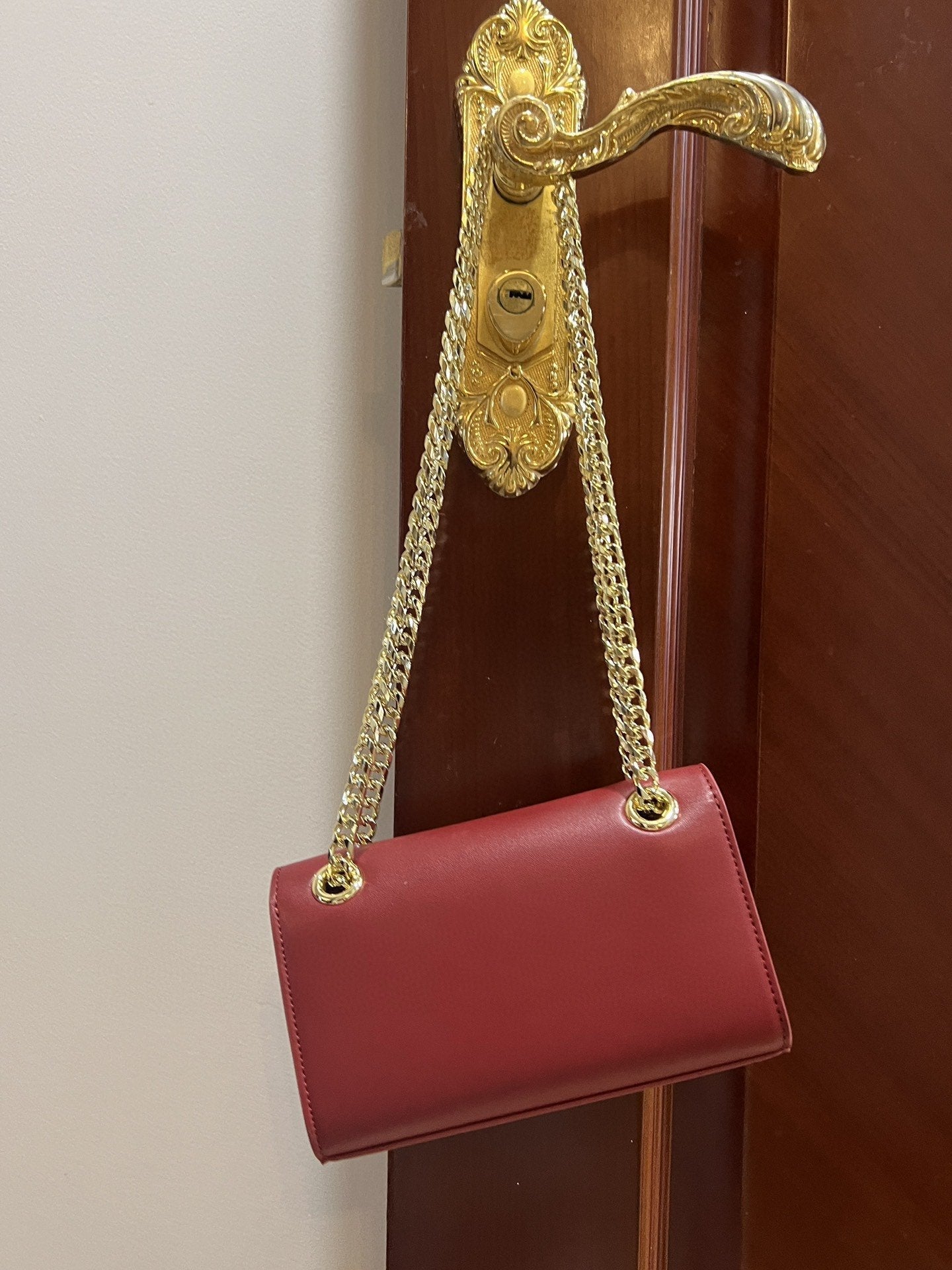 Top Quality Polished 3.5 Phone Bag Burgundy For Women 7.3in/19cm Top Quality