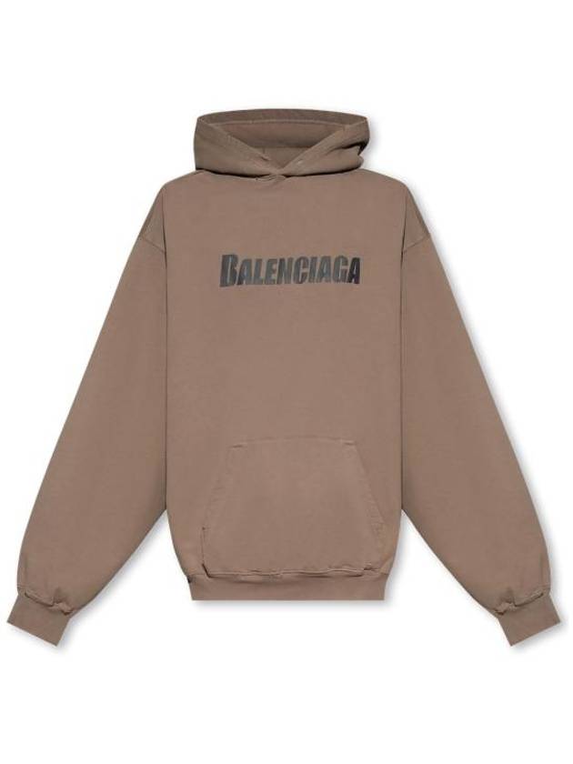 Luxury Balenciaga Trending 2025 Destroyed Oversized Hoodie Brown
