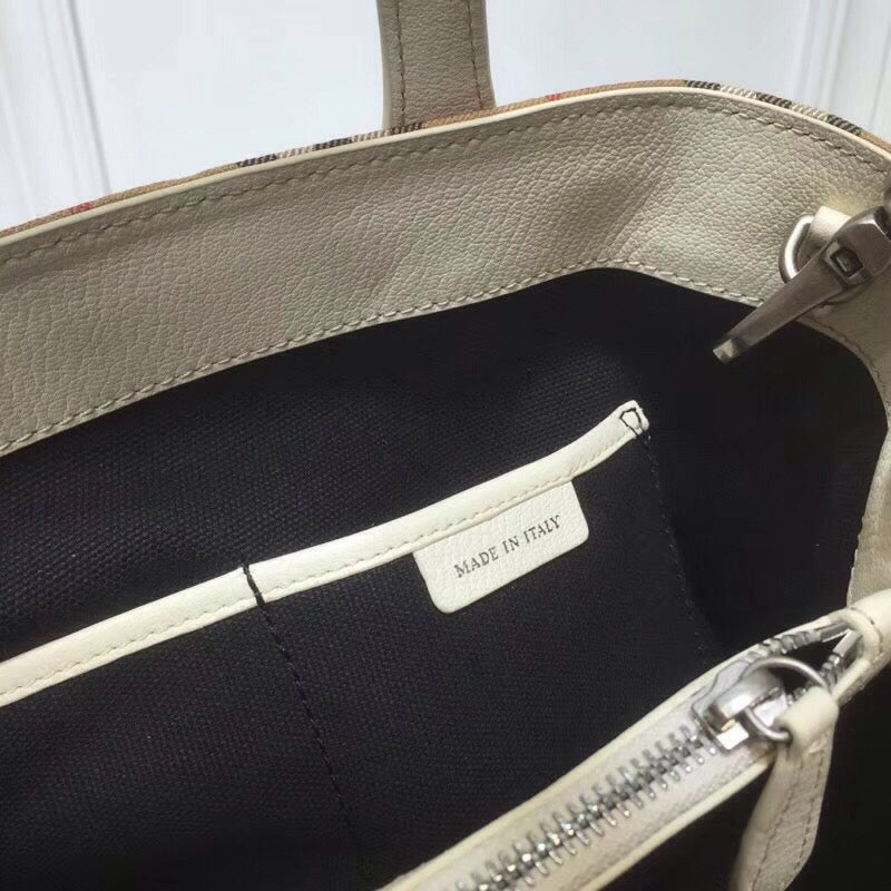 Top Quality Ho Check Derby MeTop Qualityum Banner Purse Tote White For Women, Women’s Bags 14in/35cm
