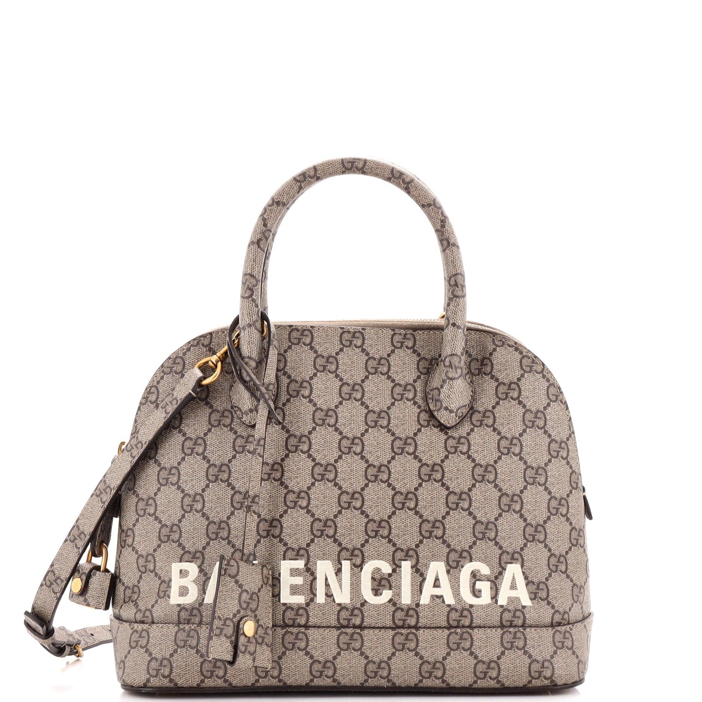 Gucci x Luxury Balenciaga Trending 2025 The Hacker Project Logo Ville Bag GG Coated Canvas Small