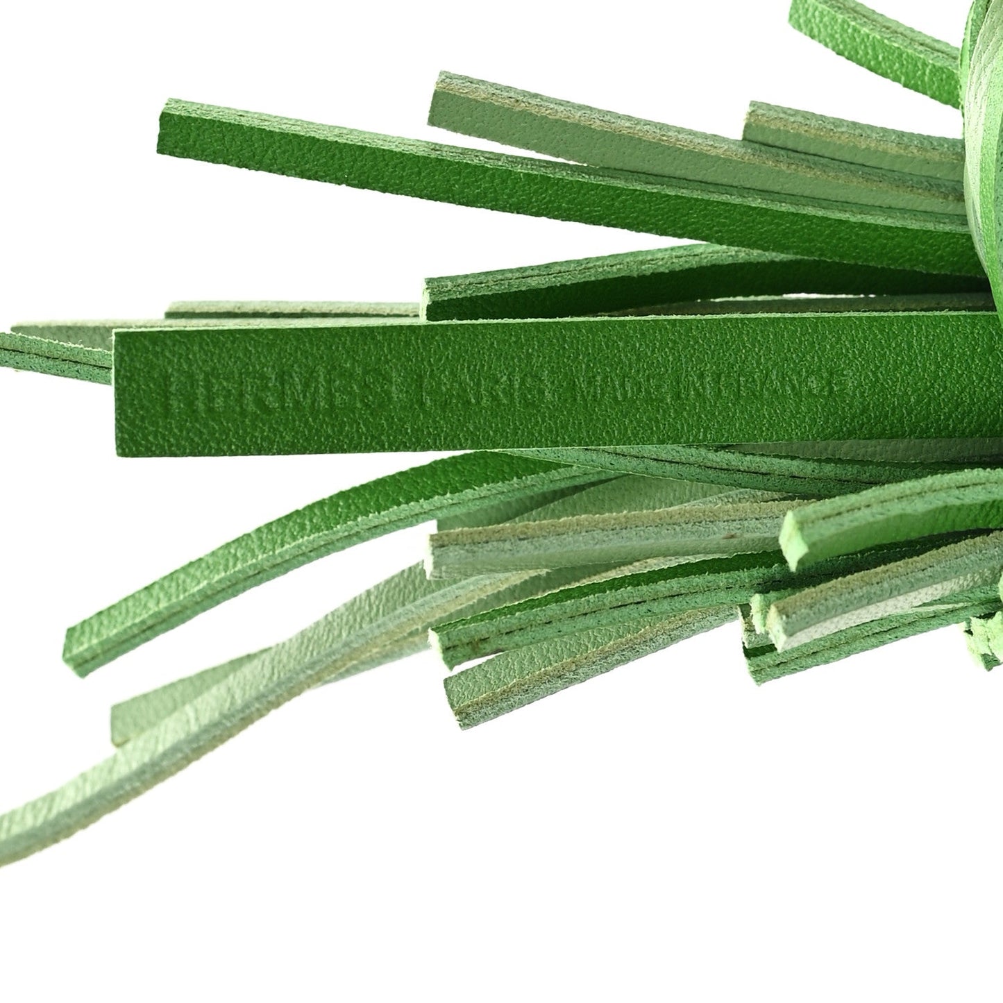 Hermes Milo Lambskin Epsom Chouette Bag Charm Vert Yucca Vert Cricket Bleu France Nata