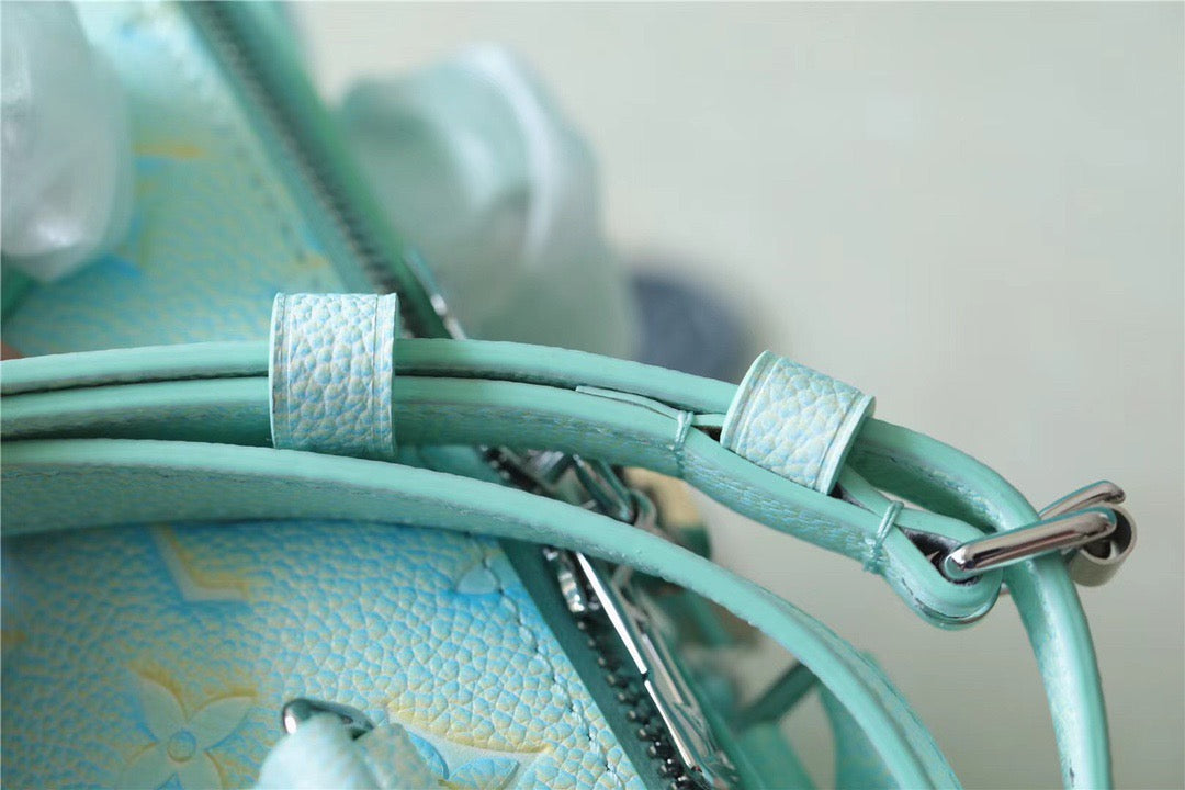 Top Quality Speedy Bandouliere 20 Monogram Empreinte Vert D’eau Green For Women,  Shoulder And Crossbody Bags 20.5cm/8.1in Top Quality M46092