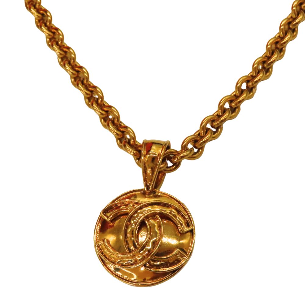 Chanel Gold Coco Mark   Necklace 94P