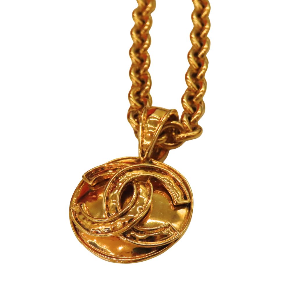 Chanel Gold Coco Mark   Necklace 94P