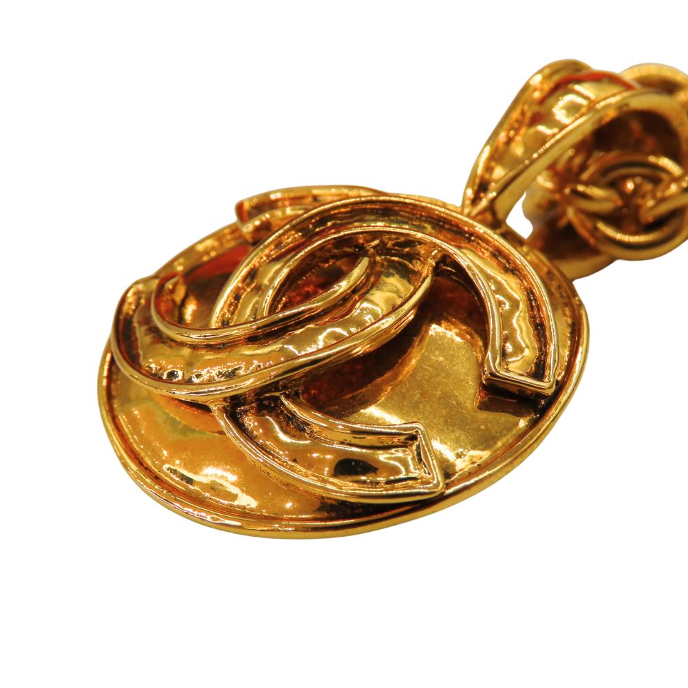 Chanel Gold Coco Mark   Necklace 94P