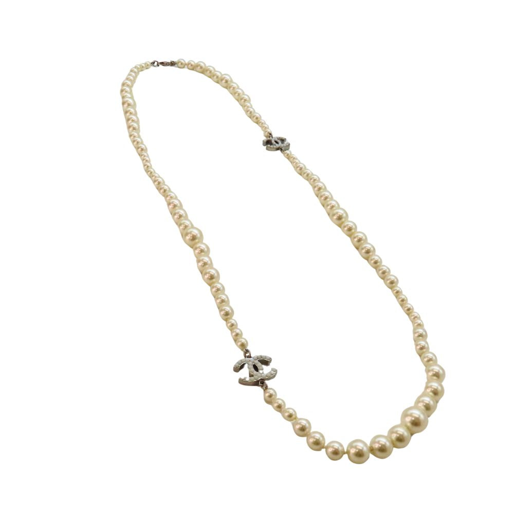 Chanel Long Pearl Necklace Necklace