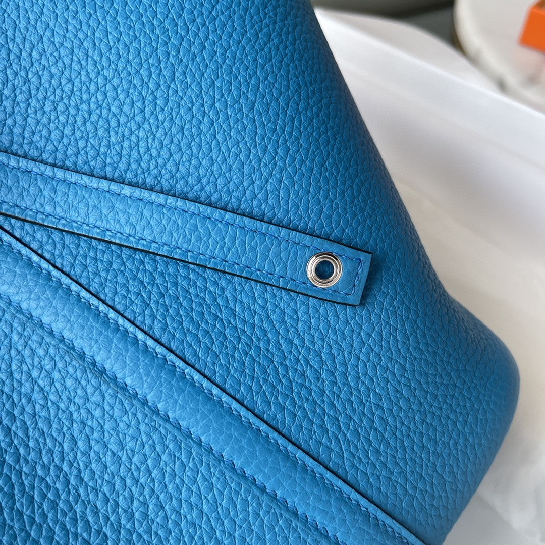 Top Quality Picotin Lock 18 Bag Blue For Women, Handbags 7.1in/18cm