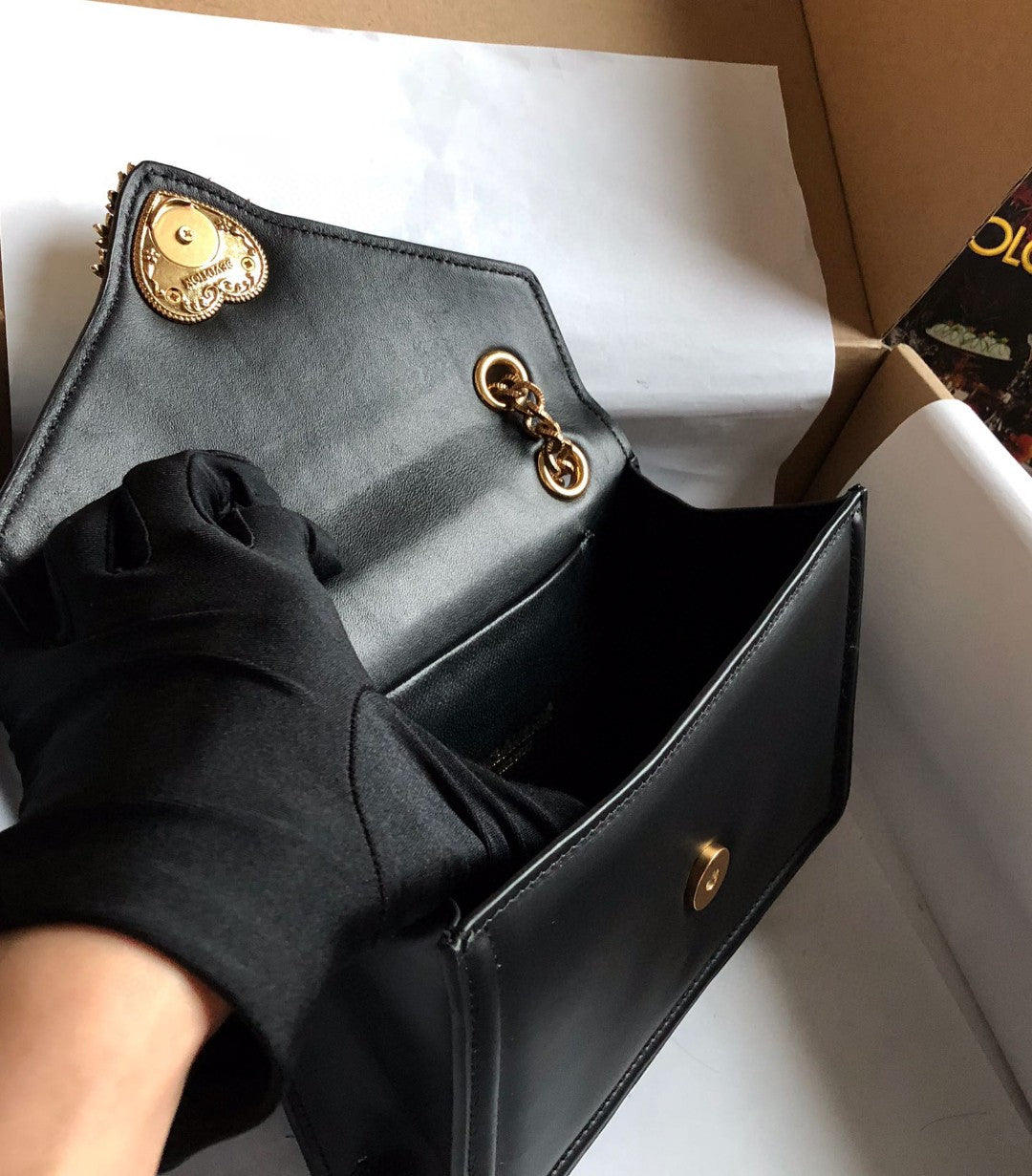 Top Quality Medium Devotion Bag Black For Women 8.1in/20.5cm Top Quality