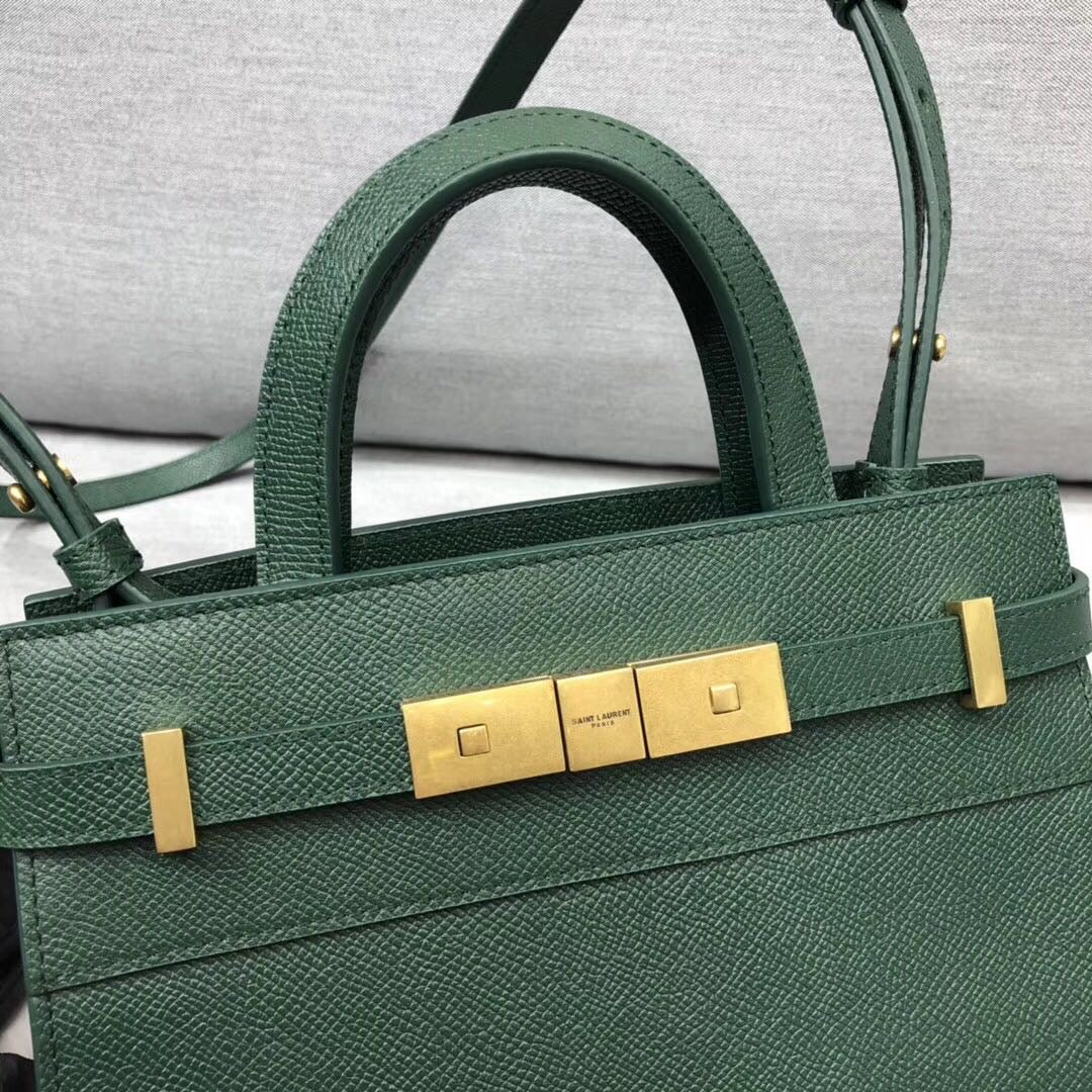 YSSL Manhattan Nano Shopping Bag In Box Green For Women 8in/21cm YSL