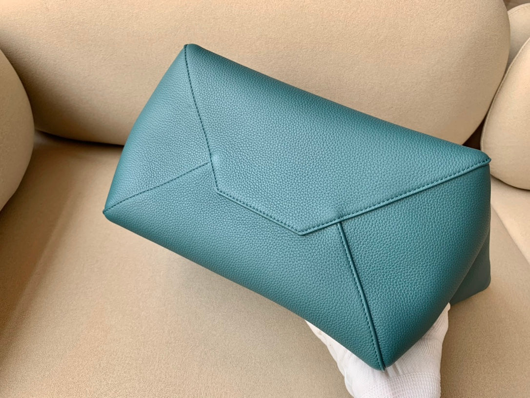 Top Quality Small Cabas Phantom In Soft Grained Green For Women 12in/31cm