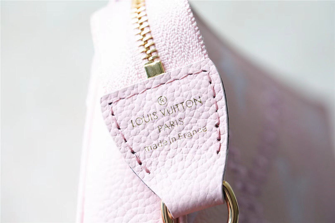 Top Quality Mini Pochette Accessoires Monogram Empreinte Pink For Women, Womens Handbags, Shoulder Bags And Crossbody Bags 6.1in/15.5cm Top Quality