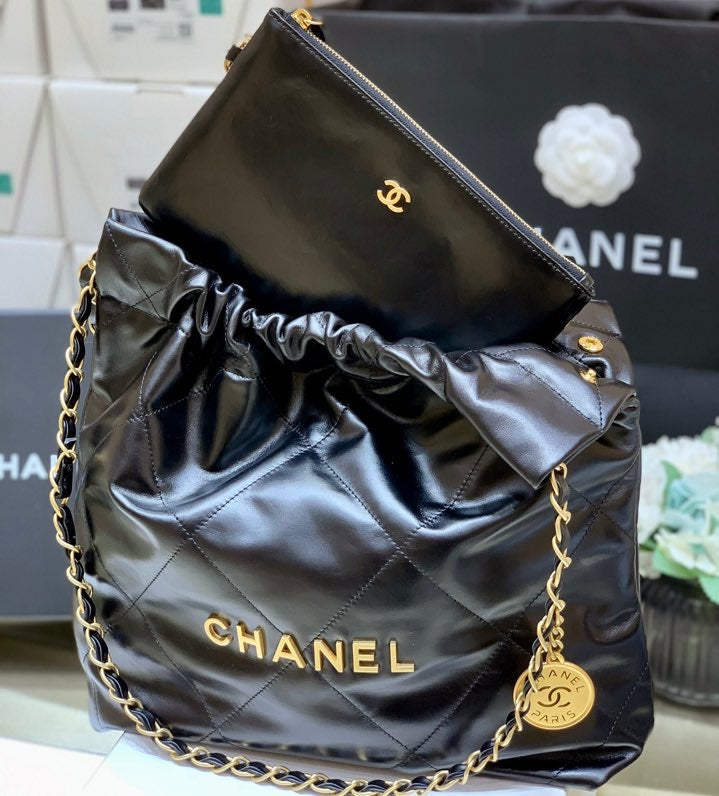 CHL 22 Handbag Black For Women 14in/37cm AS3261 B08037 94305