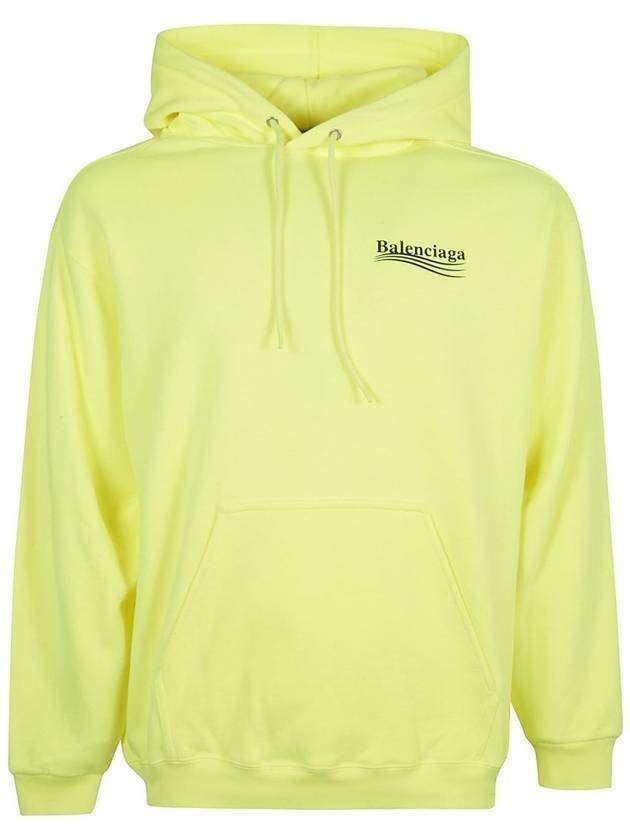 Luxury Balenciaga Trending 2025 Men's Political Wave Logo Hoodie Neon