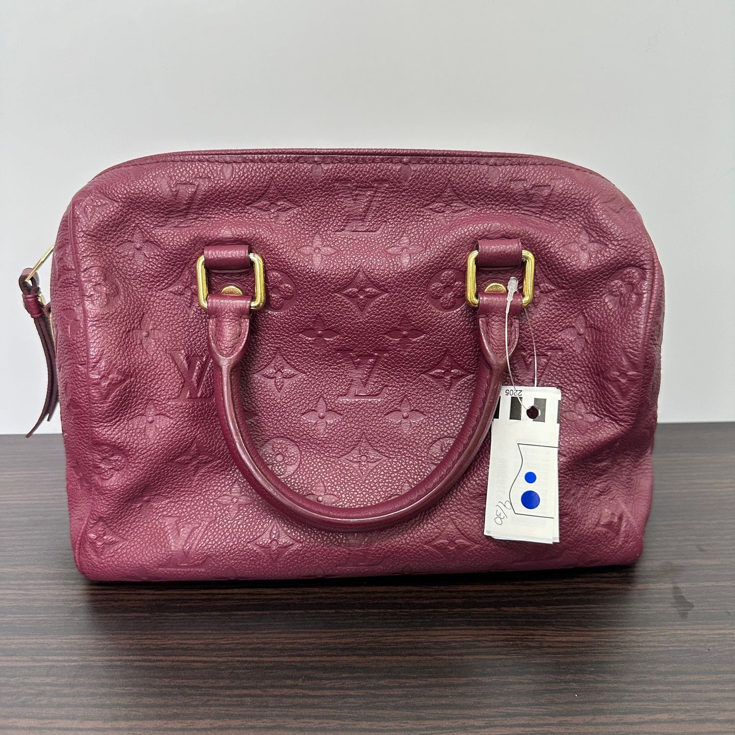 Louis Vuitton Speedy Bandouliere 25 Monogram Empreinte Wine LB122144