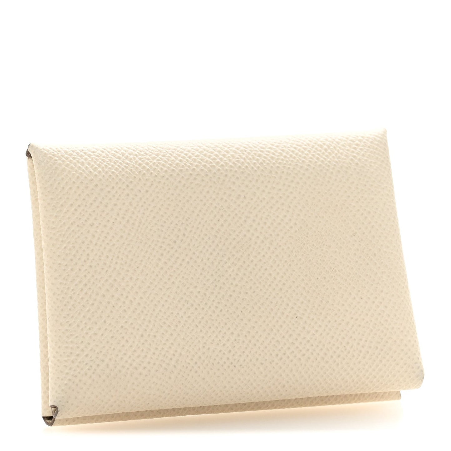 Hermes Epsom Calvi Duo Card Case Craie