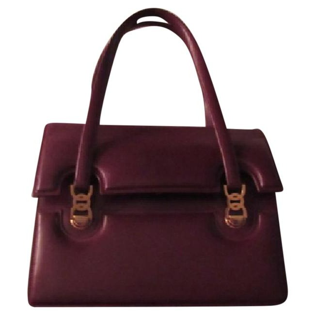 Gucci   Burgundy Leather Kelly Style Satchel!