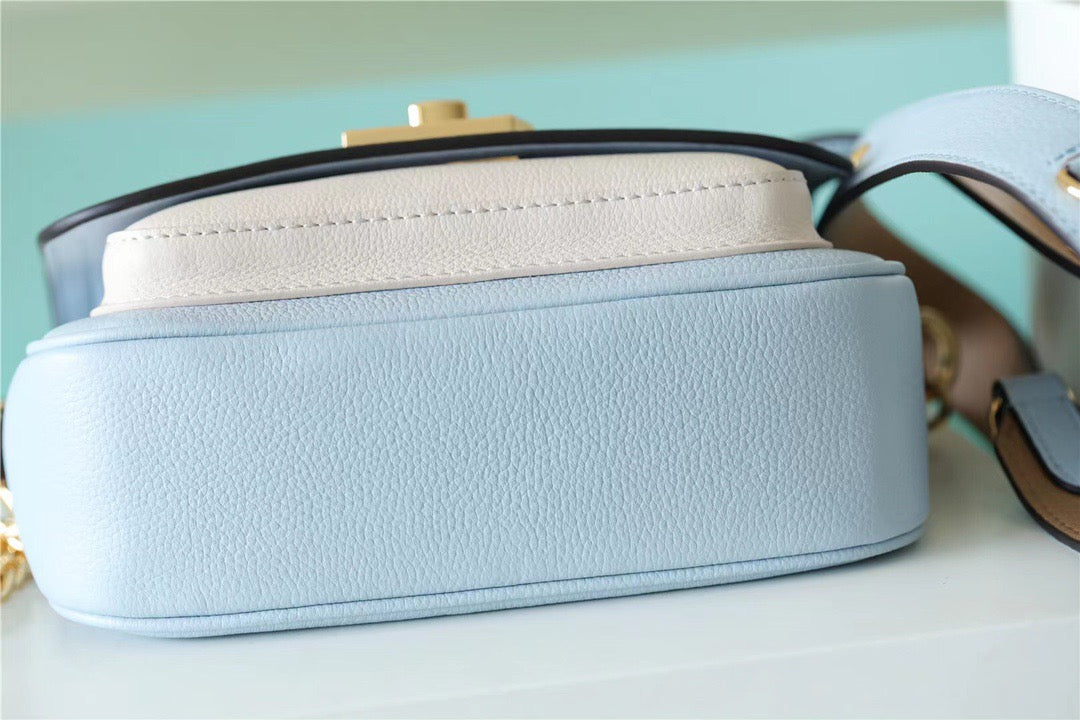 Top Quality Lockme Tender Light Blue For Women, Womens Handbags, Shoulder And Crossbody Bags 7.5in/19cm Top Quality
