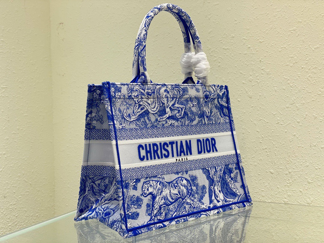 Top Quality MeTop Qualityum Book Tote Blue, For Women, Womens Handbags 14in/36cm CD