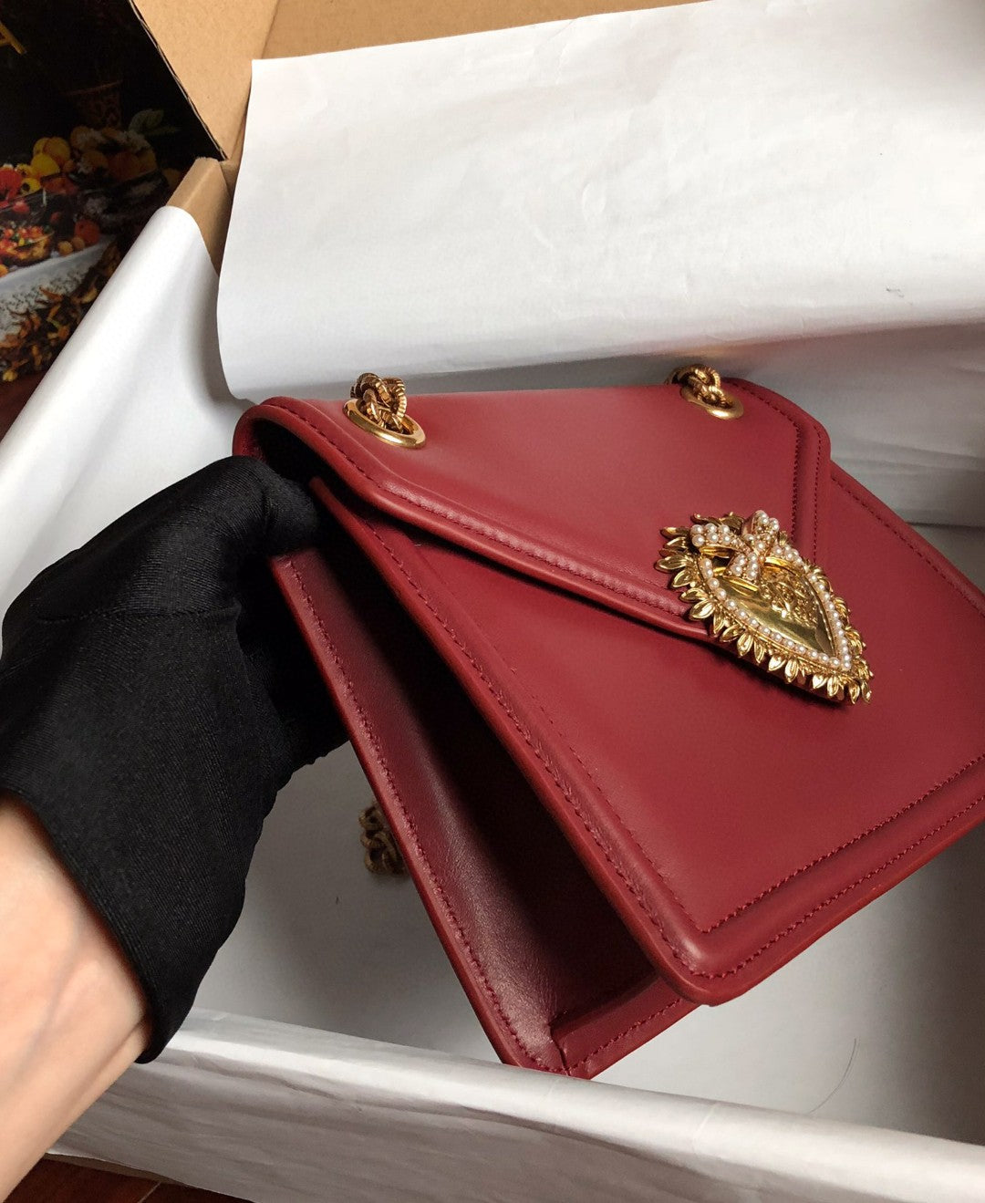 Top Quality Medium Devotion Bag Burgundy For Women 8.1in/20.5cm Top Quality
