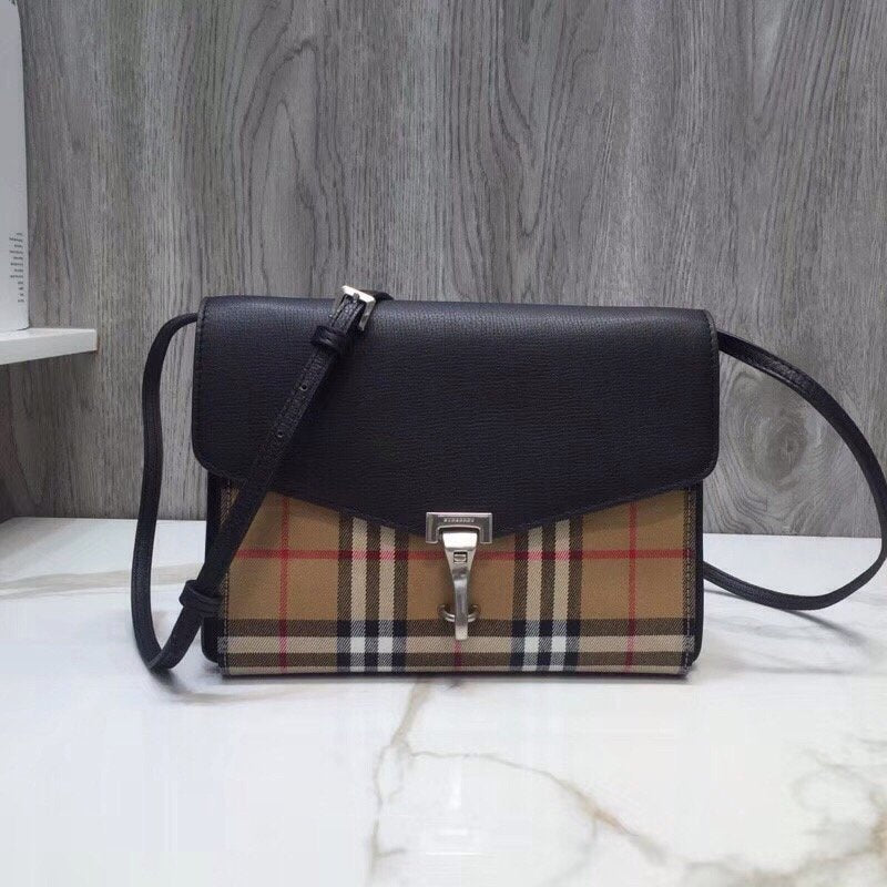 Top Quality Small  Check And Crossbody Bag Black For Women, Bags 9in/24cm
