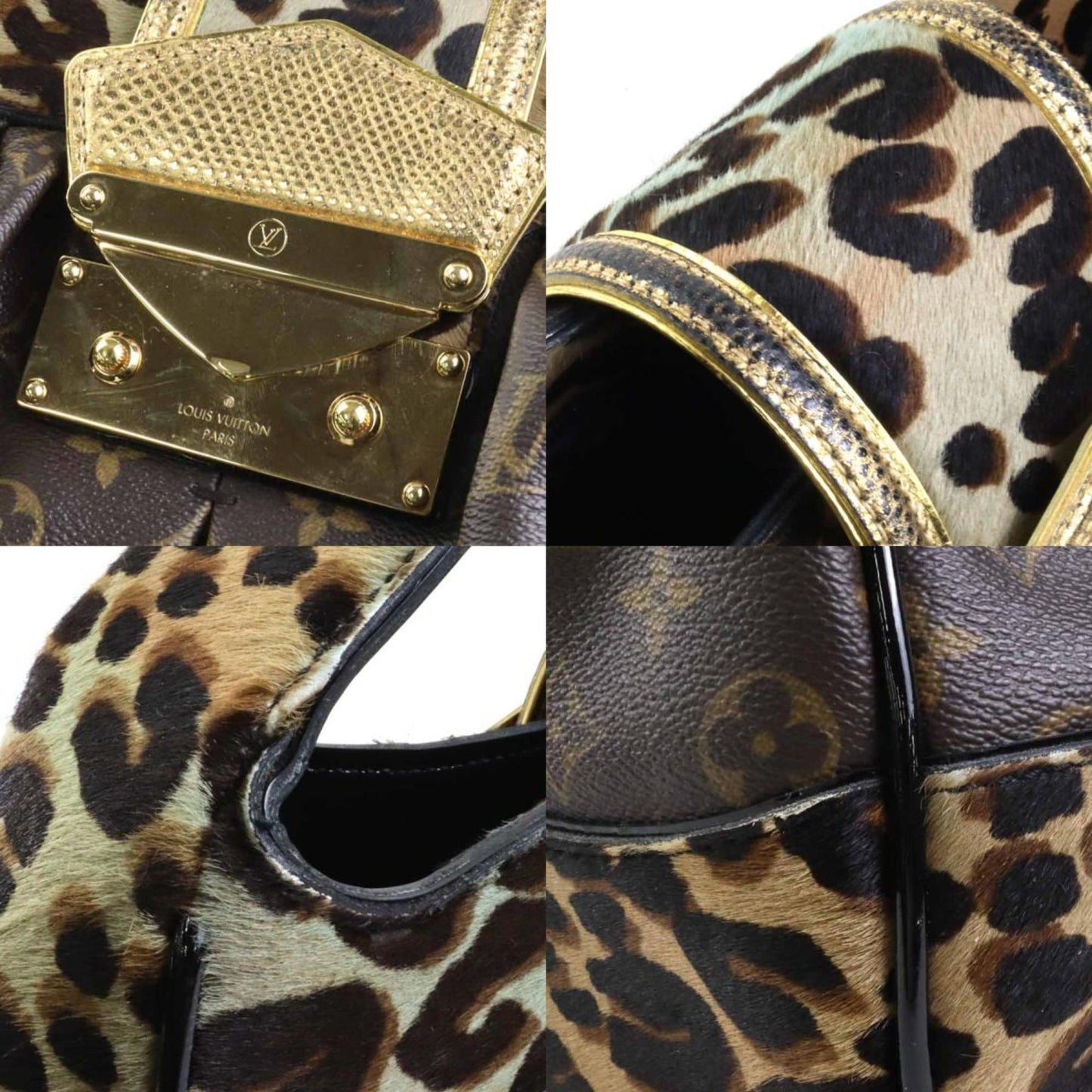 Louis Vuitton blue  Monogram Leather Shoulder Bag