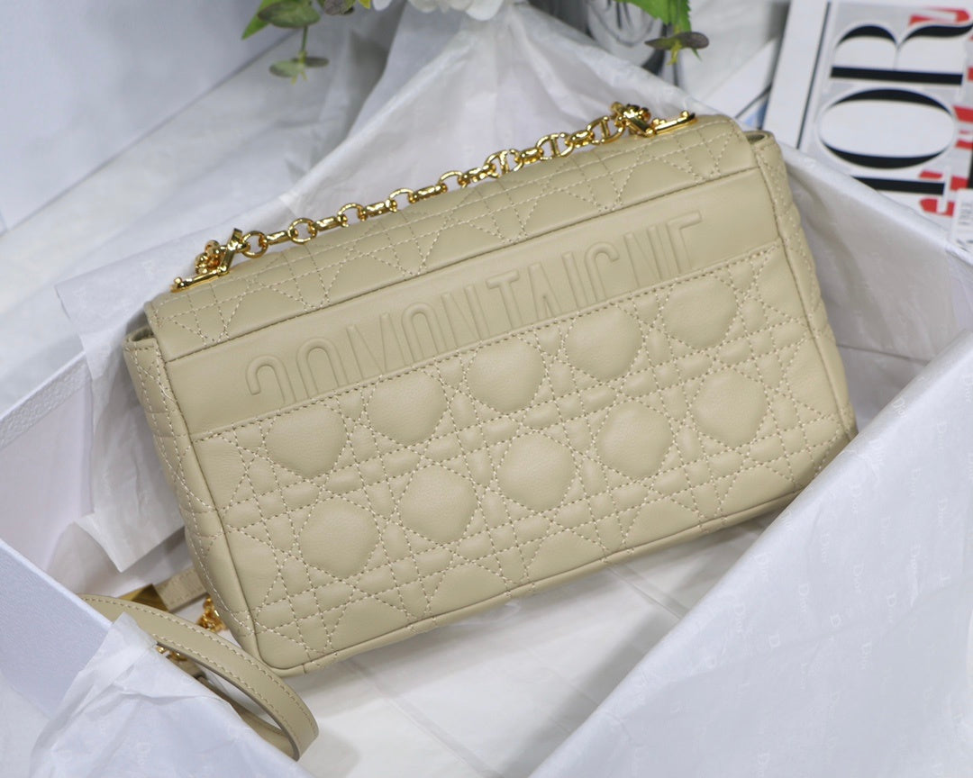 Top Quality Small Caro Bag Light Yellow For Women 8in/20cm CD M9241UWHC_M26Y